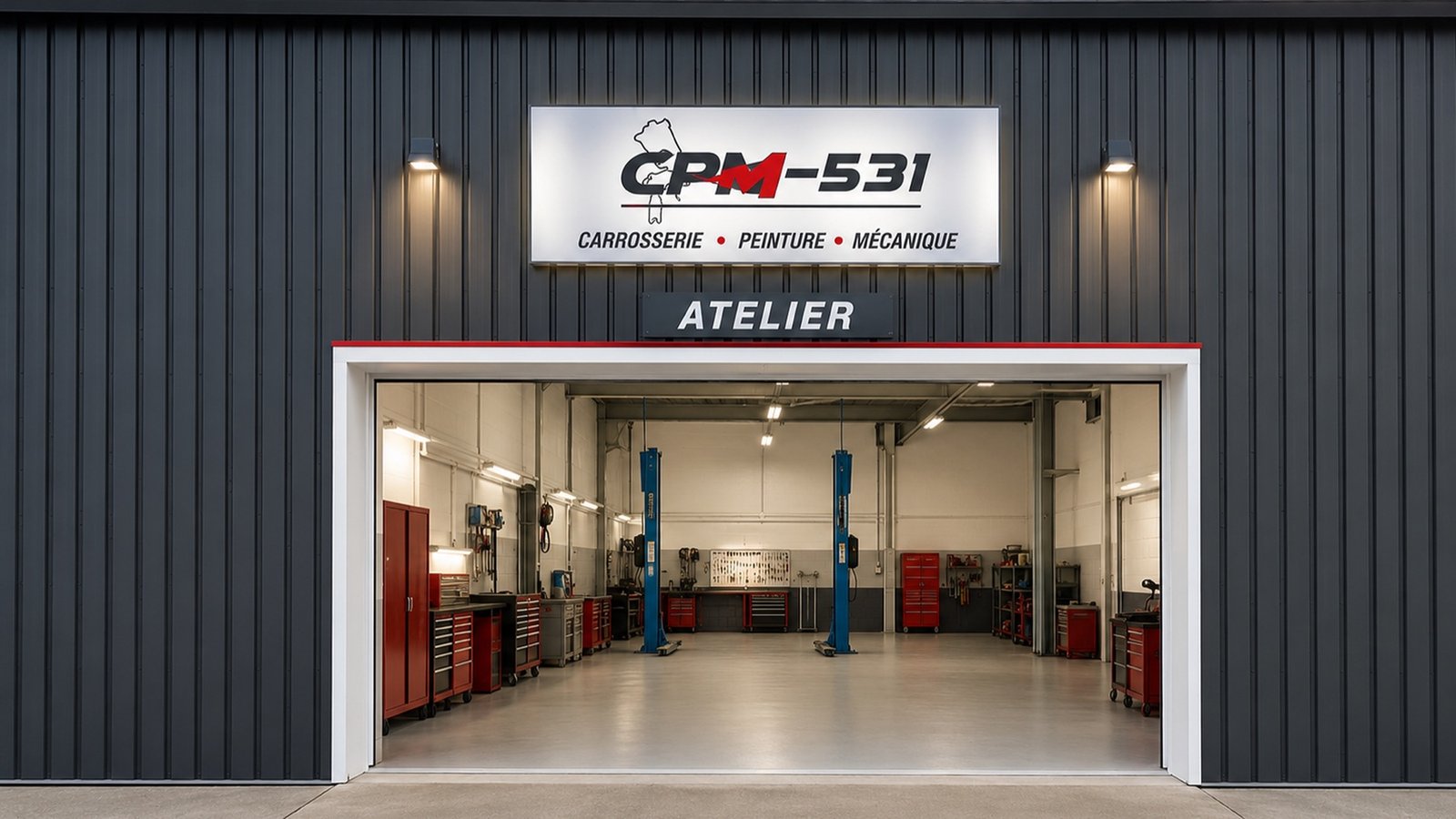 Entrée de l’atelier CPM-531 à Évreux