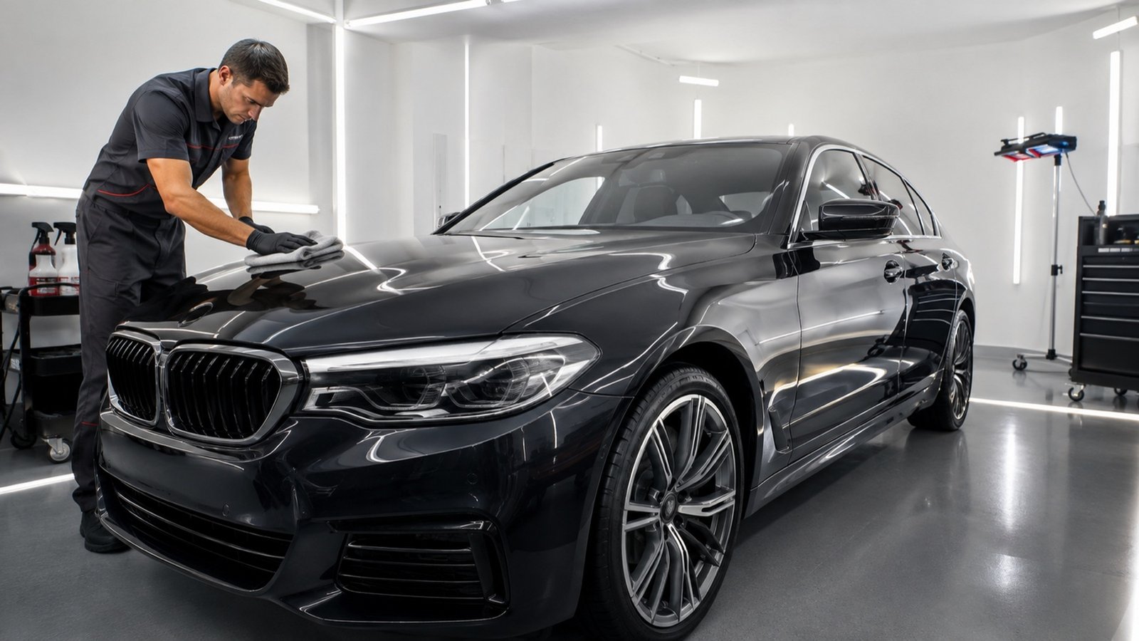 Résultat brillance profonde — lustrage et polissage carrosserie, atelier CPM-531 à Évreux