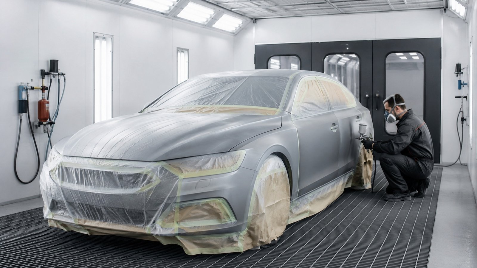 Préparation et masquage — peinture automobile complete ou partielle, atelier CPM-531 à Évreux