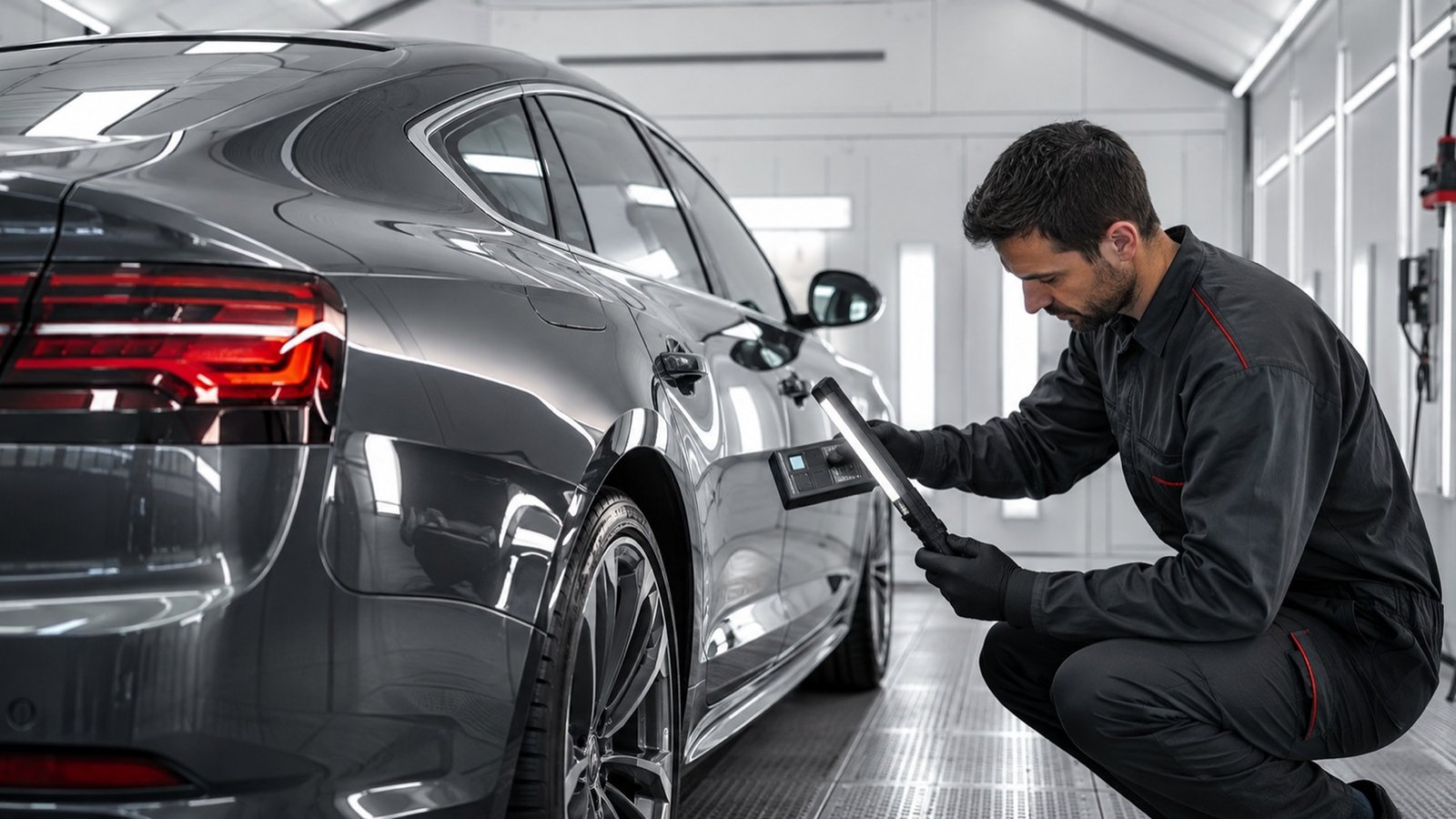 Contrôle de la finition — peinture automobile complete ou partielle, atelier CPM-531 à Évreux