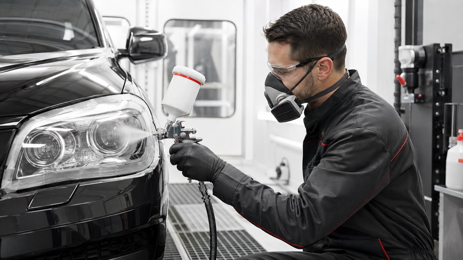 Protection UV — renovation optiques de phares, atelier CPM-531 à Évreux